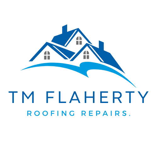 Tm Flaherty roofing repairs logo transparent